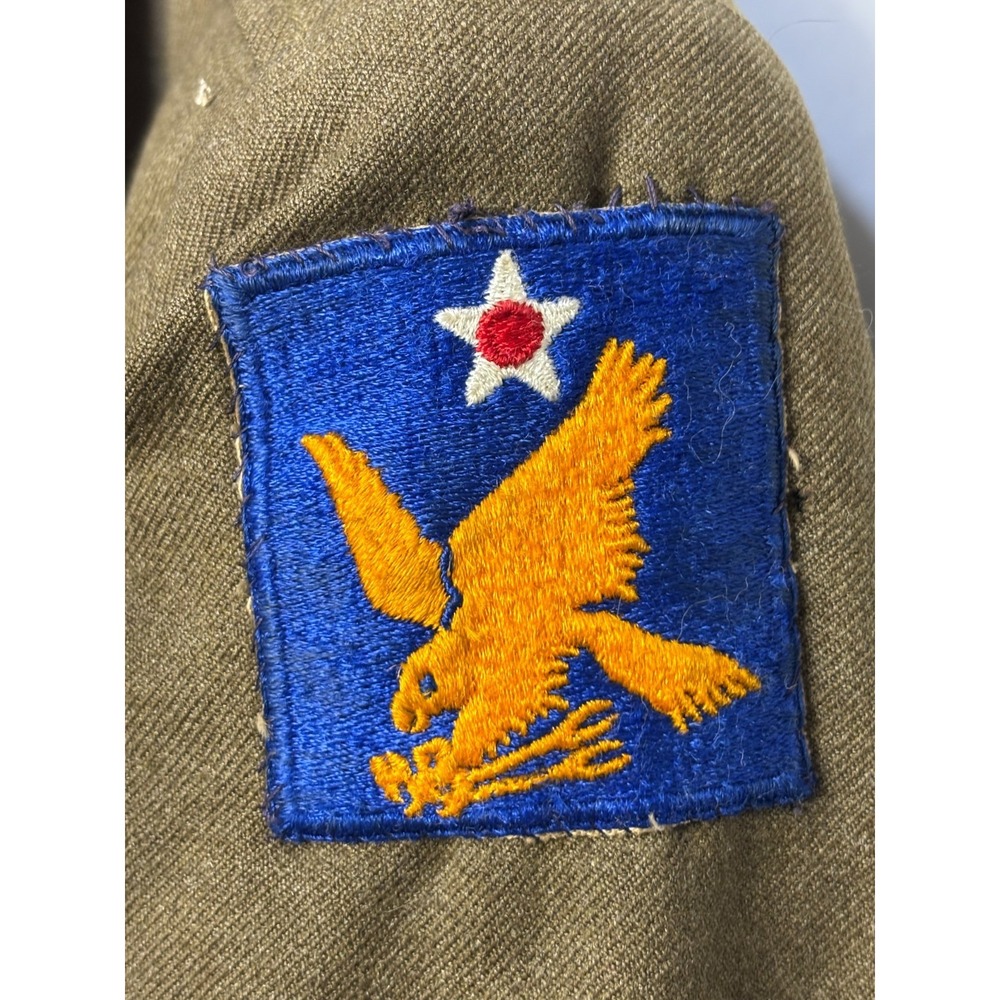 US‎ Army Air Force Uniform Jackets Brown 1940s Patches Original 40R Vintage - Picture 11 of 16